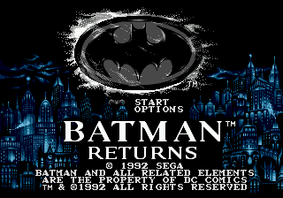 Заставка игры Batman Returns